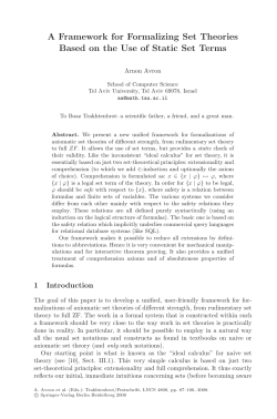 A Framework for Formalizing Set Theories Based on the Use of
