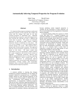 Automatically Inferring Temporal Properties for Program