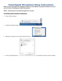PowerSpeak Microphone Setup Instructions