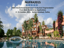 The conference is sponsored by the following organizations: FIAS