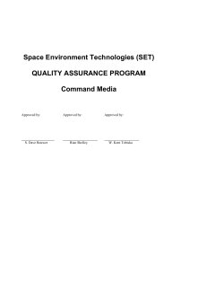 QA - Space Environment Technologies