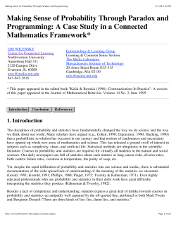 Making Sense of Probability Through Paradox and Programming