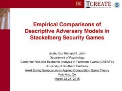 Adversary Modeling in Stackelberg Security Games