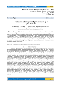 Fig.6.Spacing of grid Vs Mid span deflection