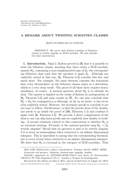A REMARK ABOUT TWISTING SCHATTEN