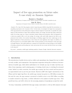The Impact of Zero-Price Promotions on Sales: A case study of