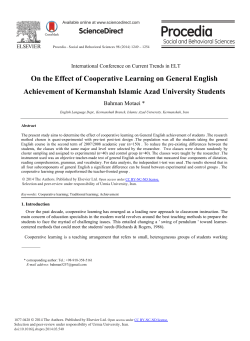 On the Effect of Cooperative Learning on General