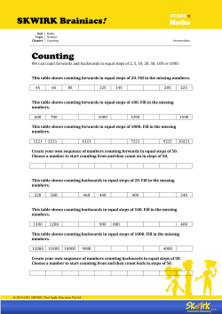 SKWIRK Brainiacs! Counting