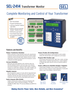 SEL-2414 Transformer Monitor