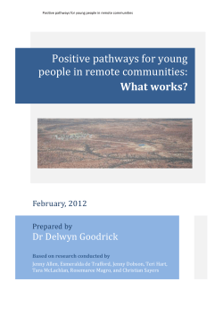DOCX file of Positive pathways for young people in