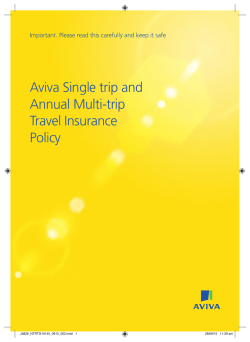 Aviva Single trip and Annual Multi