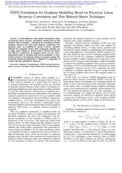 FDTD Formulation for Graphene Modelling Based - LEMag