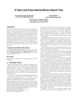A Fast Lock-Free Internal Binary Search Tree