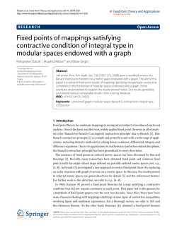 Fixed points of mappings satisfying contractive condition of integral