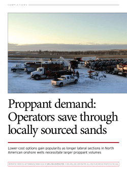 Proppant demand - CARBO Ceramics