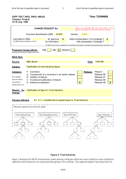 T2X99088, clarification trust hierarchy