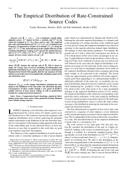 The empirical distribution of rate