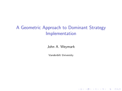 A Geometric Approach to Dominant Strategy Implementation