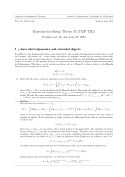 Exercises for String Theory II (TMP-TD2)