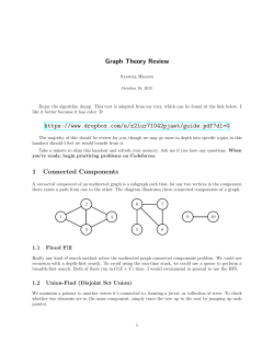 1.1 Flood Fill 1.2 Union-Find (Disjoint Set Union)
