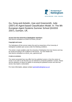 An Agent-based Classification Model