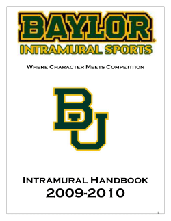 Intramural Employee Handbook
