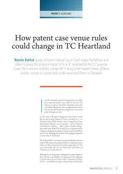 How patent case venue rules could change in TC Heartland