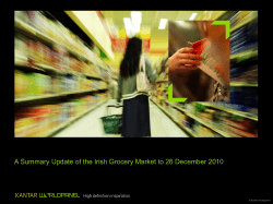 Irish Grocery Consumer profile