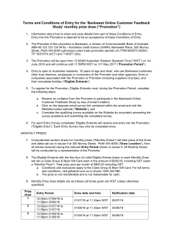 Bankwest Online Customer Feedback Study