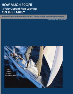 HOW MUCH PROFIT ON THE TABLE?An