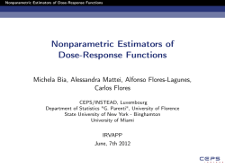 Nonparametric Estimators of Dose-Response Functions