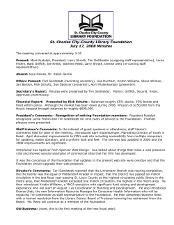 St. Charles City-County Library Foundation July 17, 2008 Minutes