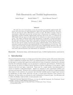 Path-Monotonicity and Truthful Implementation