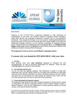 SPEAKGLOBALTeacherNotes