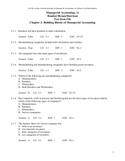 Test bank for TextBook