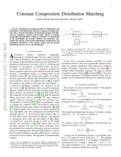 Constant Composition Distribution Matching