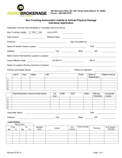 Non-fleet PD/NTL App