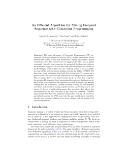 An Efficient Algorithm for Mining Frequent Sequence with