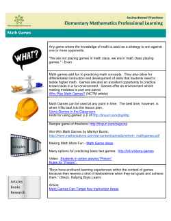 Math Games - ARPDC Learning Portal