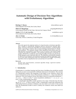 Automatic Design of Decision-Tree Algorithms with Evolutionary