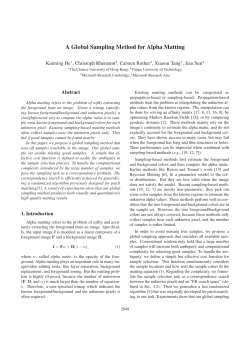 A Global Sampling Method for Alpha Matting