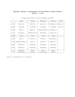 ERGODIC THEORY, ALGORITHMS AND RIGOROUS