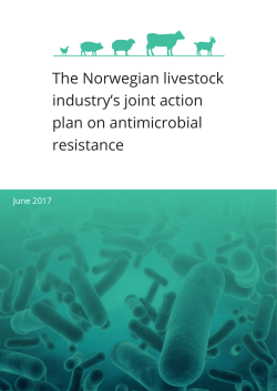 The Norwegian livestock industry`s joint action plan on
