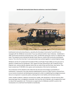 Somkhanda Community Game Reserve welcomes a new herd of