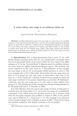A series whose sum range is an arbitrary finite set