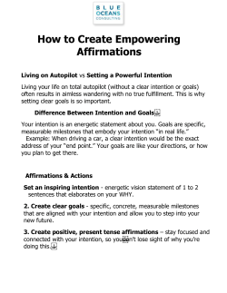 How to Create Empowering Affirmations