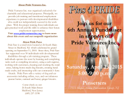 Pins 4PRIDE We are excited to continue the tradition of