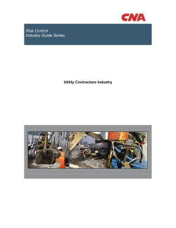 Risk Control Industry Guide Series: Utility Contractors