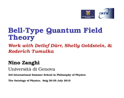 Bell-Type Quantum Field Theory