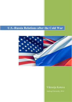 US-Russia Relations after the Cold War